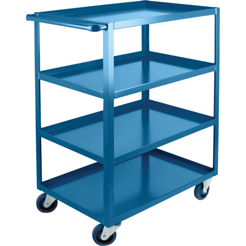 KLETON ML092 Heavy-Duty Shelf Carts, 4 Tiers, 24" W x 48" H x 39" D, 1200 lbs. Capacity-(Each)