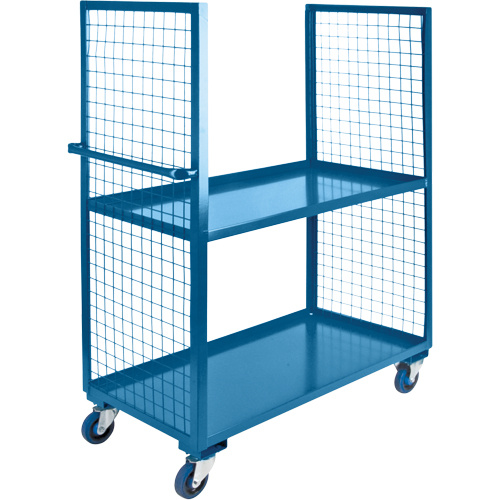 KLETON Wire Mesh Utility Cart Wire Mesh Utility Cart, Steel, 24" x 63" x 39", 1200 lbs. Capacity - Each