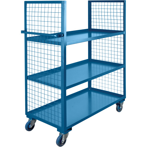 KLETON Wire Mesh Utility Cart Wire Mesh Utility Cart, Steel, 24" x 63" x 39", 2400 lbs. Capacity - Each