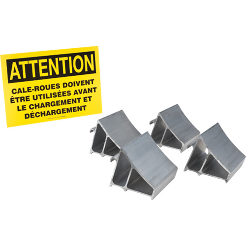 Ideal Warehouse InnovationsAluminum Wheel Chock Kit, 7" W x 6" D x 6" H-(Each)