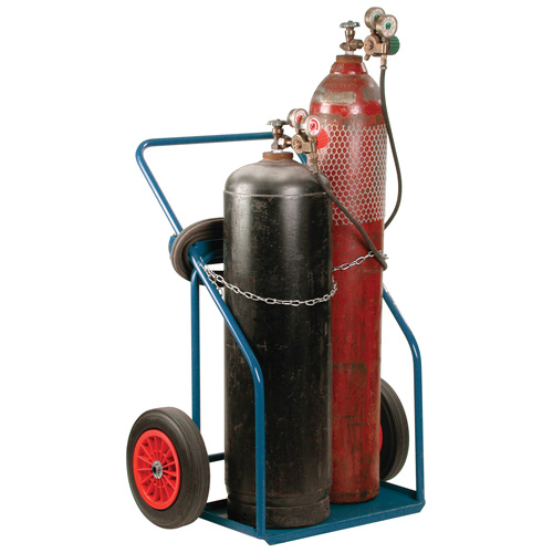 KLETON ML415 Gas Cylinder Carts, Rubber Wheels, 13" W x 25" L Base, 1000 lbs.-(Each)