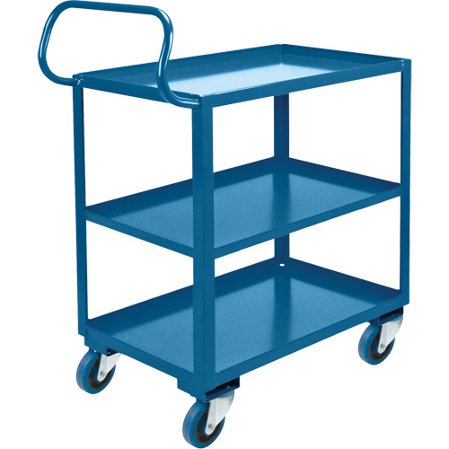KLETON Ergonomic Shelf Truck Ergonomic Shelf Truck, 800 lbs. Capacity, Steel, 20" W x 37" H x 32" D, Lip Up - Each