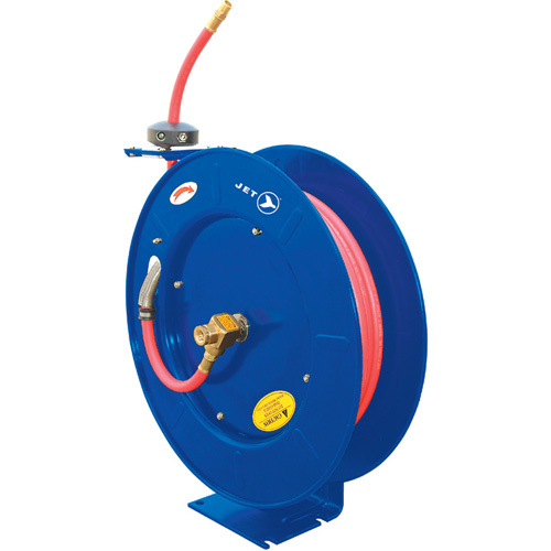 JET 391726 AW1250 Hose Reel AW1250 Hose Reel, Air/Water, 1/2" x 50', Single Hose, 300 psi - Each