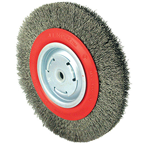 JET 550142 101G-2M Medium Wire Wheel 101G-2M Medium Wire Wheel, 8" Dia., 0.014" Fill, 1/2" - 2" Arbor - Each
