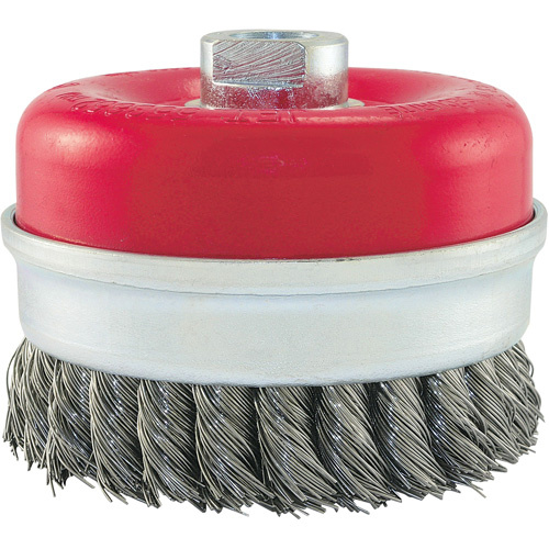 JET 553652 Knot Banded Cup Brush Knot Banded Cup Brush, 4" Dia. x 5/8"-11 Arbor - Each