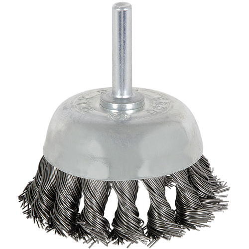JET 550802 8046 Shaft Mounted Knot Twisted Cup Brush 8046 Shaft Mounted Knot Twisted Cup Brush, 1-1/8" Dia. - Each