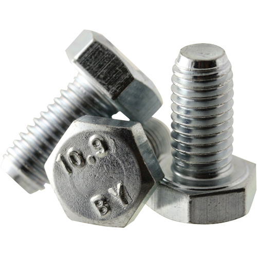 Hex Head Cap Screw, 12 mm Dia., 30 mm L, Plain, Grade Metric 10.9-(Each)