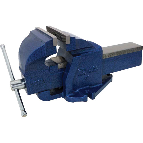 Gray Tools VS6A Cast Ductile Iron Bench Vise, 6" Jaw Width, 3-3/4" Throat Depth-(Each)