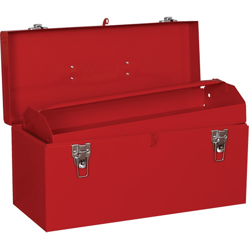 Gray Tools 9120 Heavy-Duty Tool Box Heavy-Duty Tool Box, 8-1/2" D x 20" W x 9-1/2" H, Red - Each