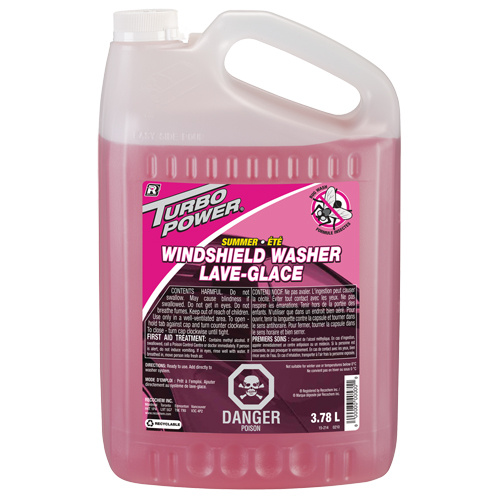 Recochem 15-214X52 Turbo Power® Summer Bug Wash Windshield Washer Fluid Turbo Power<sup>®</sup> Summer Bug Wash Windshield Washer Fluid, Jug, 3.78 L - Case of 4