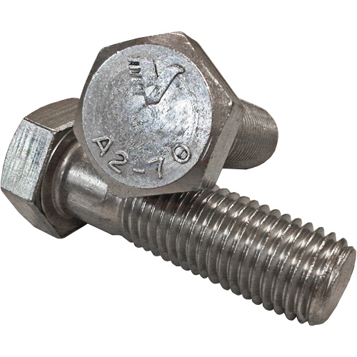Hex Cap Screw, 3/4" Dia., 3-1/2" L, Stainless Steel, Coarse-(Each)