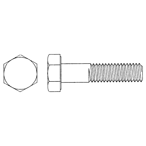 Hex Cap Screw, 1/2"-13 Dia., 2" L, Stainless Steel, Coarse, Grade 18-8 Stainless Steel-(Each)