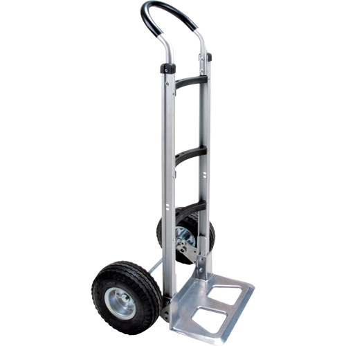 KLETON MN026 Knocked Down Hand Truck, Continuous Handle, Aluminum, 49-5/8" Height, 500 lbs. Capacity-(Each)