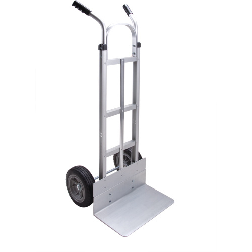 KLETON MN032 Knocked Down Hand Truck, Dual Handle, Aluminum, 50-5/8" Height, 500 lbs. Capacity-(Each)