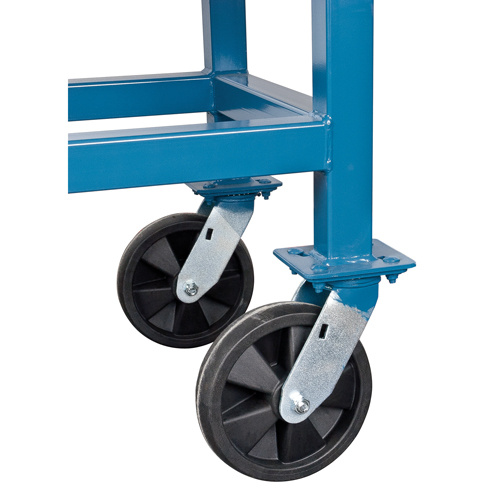 KLETON Elevated Platform Trucks Elevated Platform Trucks, 48" L x 24" W, 1000 lbs. Capacity, Pneumatic Casters - Each