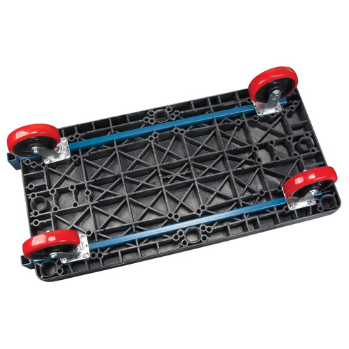 KLETON MN430 Plastic Platform Truck, 48" L x 24" W, 2500 lbs. Cap., Polyurethane Wheels-(Each)