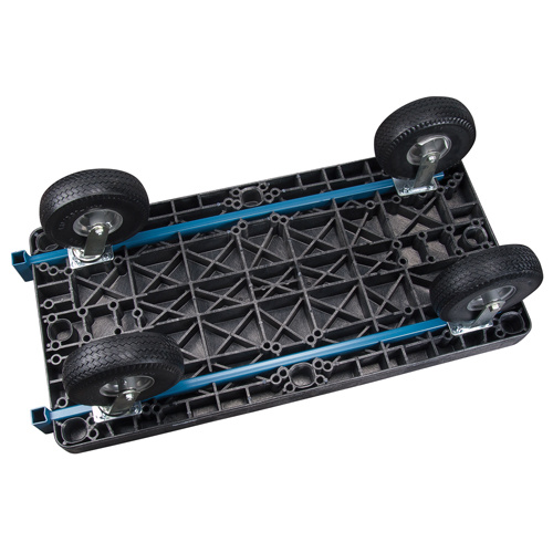 KLETON MN432 Plastic Platform Truck, 48" L x 24" W, 1200 lbs. Cap., Pneumatic Wheels-(Each)