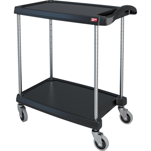 Metropolitan Wire MY1627-24BL myCart™ Utility Cart myCart™ Utility Cart, 2 Tiers, 16" x 35-1/2" x 27", 300 lbs. Capacity - Each