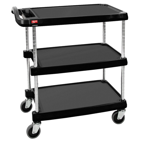 Metropolitan Wire MY1627-34BL myCart™ Utility Cart myCart™ Utility Cart, 3 Tiers, 16" x 35-1/2" x 27", 400 lbs. Capacity - Each