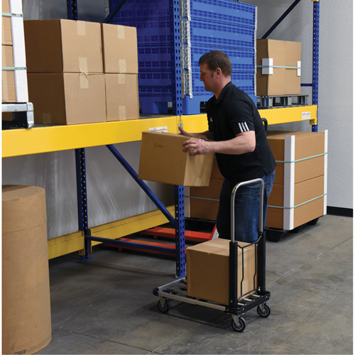 Vestil FAPT-1628 Fold-Up Platform Truck Fold-Up Platform Truck, Stainless Steel, 300 lbs., 28" L x 16" W, 33-1/2" High - Each