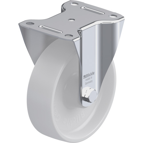 Blickle B-PO 160R Caster, Rigid, 6-5/16" (160.3375 mm), Nylon, 880 lbs. (400 kg.)-(Each)