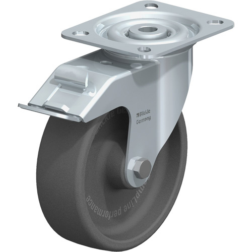 Blickle LI-POHI 125G-FI Caster, Swivel with Brake, 5" (127 mm), Heat-Resistant Thermoplastic, 330 lbs. (150 kg.)-(Each)
