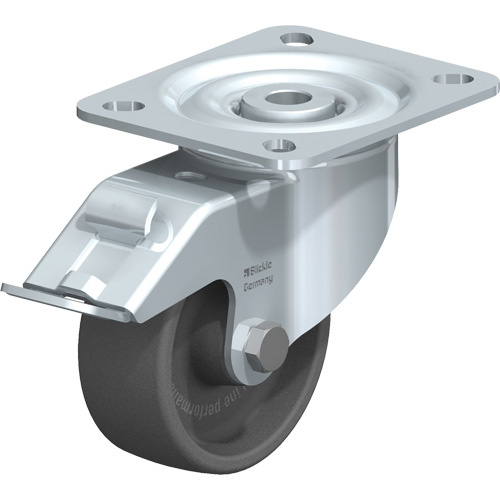 Blickle LI-POHI 81G-FI Caster, Swivel with Brake, 3-1/8" (79.5 mm), Heat-Resistant Thermoplastic, 330 lbs. (150 kg.)-(Each)