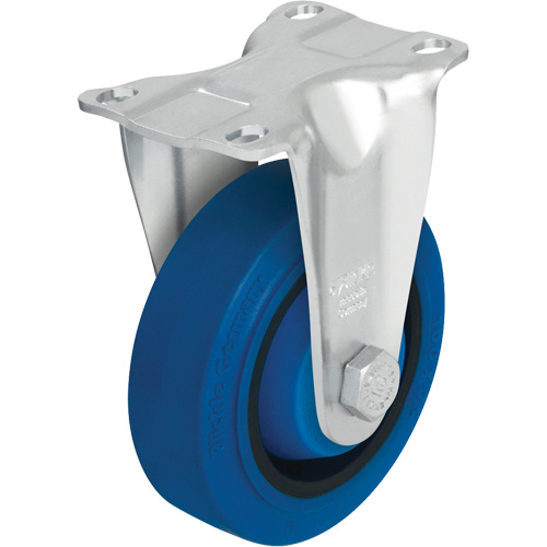 Blickle B-POEV 102KA-12-SB Caster, Rigid, 4" (101.6 mm), Hard Rubber, 400 lbs. (181 kg.)-(Each)