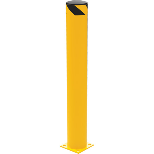 Vestil BOL-48-6.5 Safety Bollard Safety Bollard, Steel, 48" H x 6.5" W, Yellow - Each