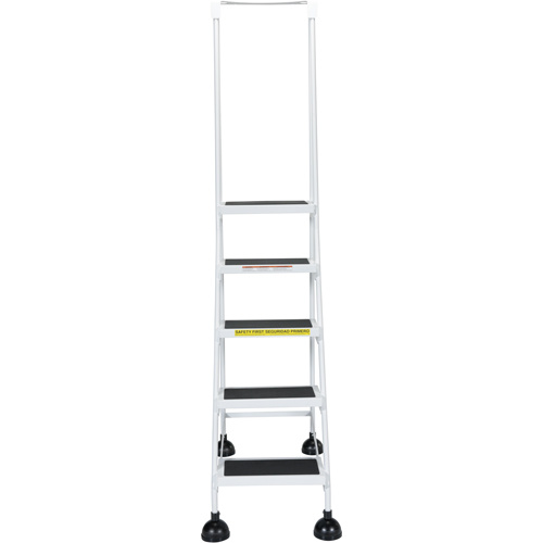 Vestil LAD-5-W Light-Duty Stop-Step Ladders Light-Duty Stop-Step Ladders, 5 Steps, 16" Step Width, 47-11/16" Platform Height, Steel - Each