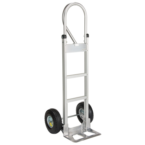 KLETON MO074 Knocked Down Hand Truck, P-Handle Handle, Aluminum, 52-1/8" Height, 500 lbs. Capacity-(Each)