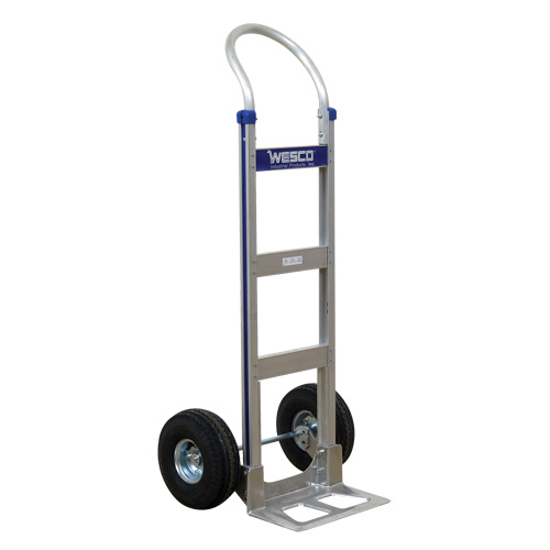 Wesco 220322 Cobra-Lite Hand Truck - 410-T14-P Cobra-Lite Hand Truck - 410-T14-P, Continuous Handle, Aluminum, 49" Height, 600 lbs. Capacity - Each