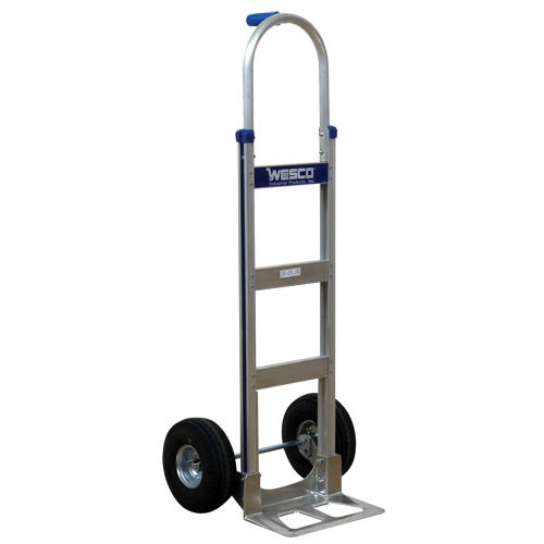 Wesco 220325 Cobra-Lite Hand Truck - 410-T14-P Cobra-Lite Hand Truck - 410-T14-P, Single Grip Handle, Aluminum, 52" Height, 600 lbs. Capacity - Each