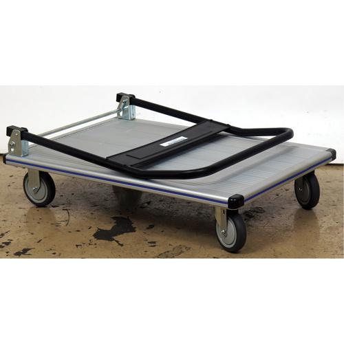 Wesco 272076 Folding Handle Platform Truck Folding Handle Platform Truck, Aluminum, 350 lbs., 29" L x 18-1/2" W, 34-1/2" High - Each