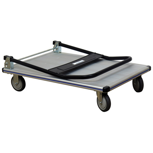 Wesco 272112 Folding Handle Platform Truck Folding Handle Platform Truck, Aluminum, 550 lbs., 35-1/2" L x 24" W, 35-1/2" High - Each
