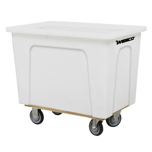 Wesco 272505 Box Truck Box Truck, White Polyethylene, 32" L x 21" W x 21" H, 5 cu. Ft. Volume, 350 lbs. Capacity - Each