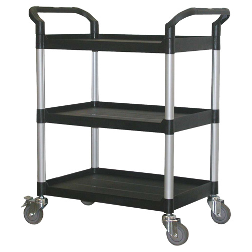 Gray Tools 97403B Utility Cart Utility Cart, 3 Tiers, 33-1/2" x 39-3/8" x 19", 300 lbs Capacity - Each