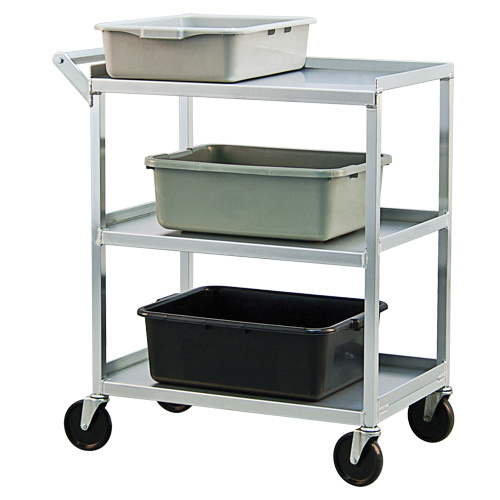 New Age Industrial NS745 Utility Cart Utility Cart, 3 Tiers, 18-1/2" W x 39" H x 32-1/2" D, 350 lbs. Capacity - Each