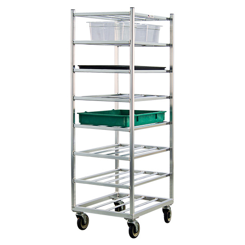New Age Industrial 1358 Shelf Cart Shelf Cart, 8 Tiers, 20-7/8" W x 67" H x 27" D, 600 lbs. Capacity - Each