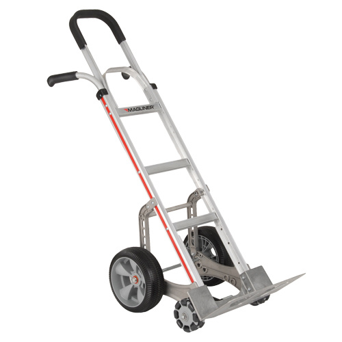 Magliner HRA116UAE3AG Self-Stabilizing Hand Truck, Combination Handle, Aluminum, 55'' Height, 500 lbs. Capacity-(Each)
