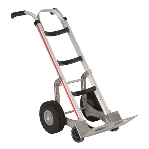 Magliner HRA516UAC2A Self-Stabilizing Hand Truck, Dual Handle, Aluminum, 55'' Height, 500 lbs. Capacity-(Each)