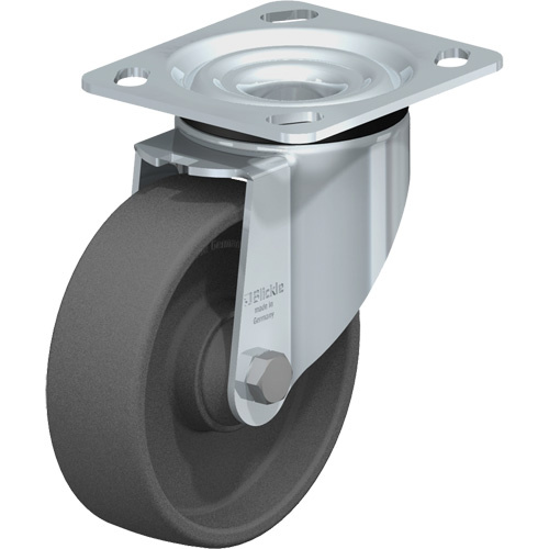 Blickle LK-POG 125KA-14 Impact-Resistant Caster Impact-Resistant Caster, Swivel, 5" (127 mm), Nylon, 660 lbs. (300 kg.) - Each