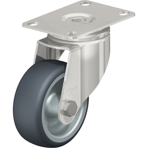 Blickle LKPXA-TPA 80G-12 Caster, Swivel, 3-1/8" (79.5 mm), Thermoplastic Rubber-Elastomer, 220 lbs. (100 kg.)-(Each)