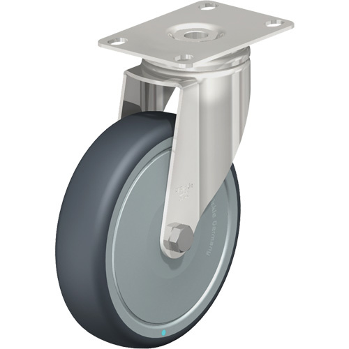Blickle LKPXA-TPA 126KFD-12 Caster, Swivel, 5" (127 mm), Thermoplastic Rubber-Elastomer, 265 lbs. (120 kg.)-(Each)