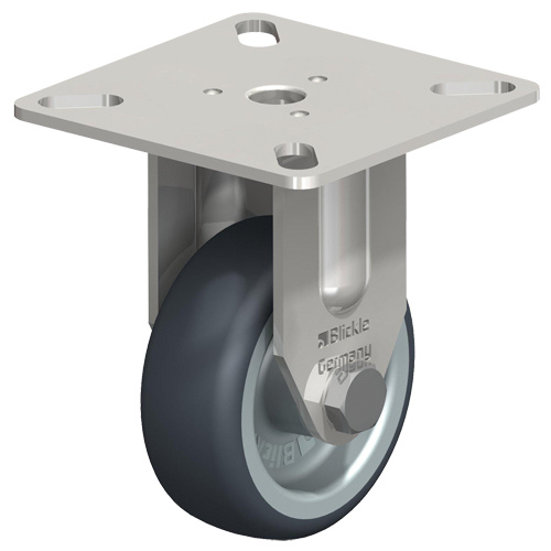 Blickle BPXA-TPA 50G Caster, Rigid, 2" (51 mm), Thermoplastic Rubber-Elastomer, 110 lbs. (50 kg.)-(Each)