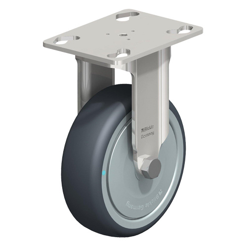 Blickle BKPXA-TPA 101KFD Caster, Rigid, 4" (101.6 mm), Thermoplastic Rubber-Elastomer, 240 lbs. (108 kg.)-(Each)