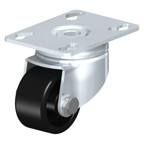 Blickle LKPA-POA 52G Low-Profile Caster Low-Profile Caster, Swivel, 2" (51 mm), Nylon, 264 lbs. (119.7 kg.) - Each