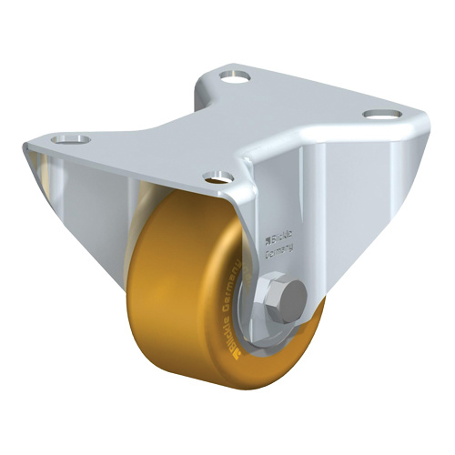 Blickle B-VSTH 60K Low-Profile Caster, Rigid, 2" (51 mm), Polyurethane, 440 lbs. (199.58 kg.)-(Each)