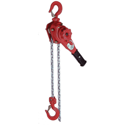 Vanguard Steel 385531016 VQ Series Super Light Lever Hoist VQ Series Super Light Lever Hoist, 10' Lift, 2300 lbs. (1.6 tons) Capacity, Zinc Chain - Each
