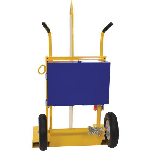 Vestil CYL-2-FF Welding Cylinder Torch Cart Welding Cylinder Torch Cart, Foam-Filled Wheels, 24" W x 19-1/2" L Base, 500 lbs. - Each